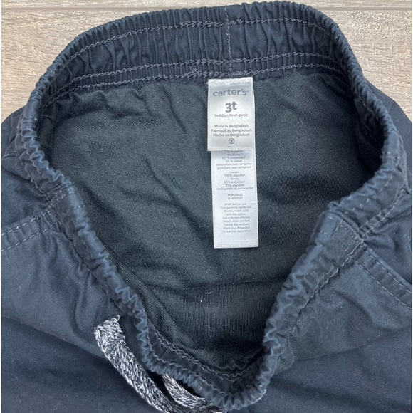 Carter’s Lined Chino Pull Up Pants 3T Navy Blue - Picture 6 of 11